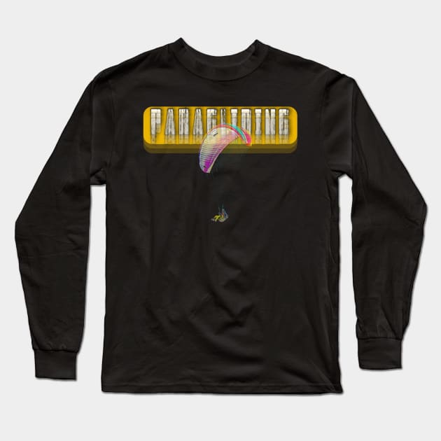 Paragliding Long Sleeve T-Shirt by ZIID ETERNITY